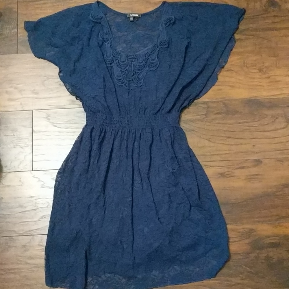 Navy Lace Dress